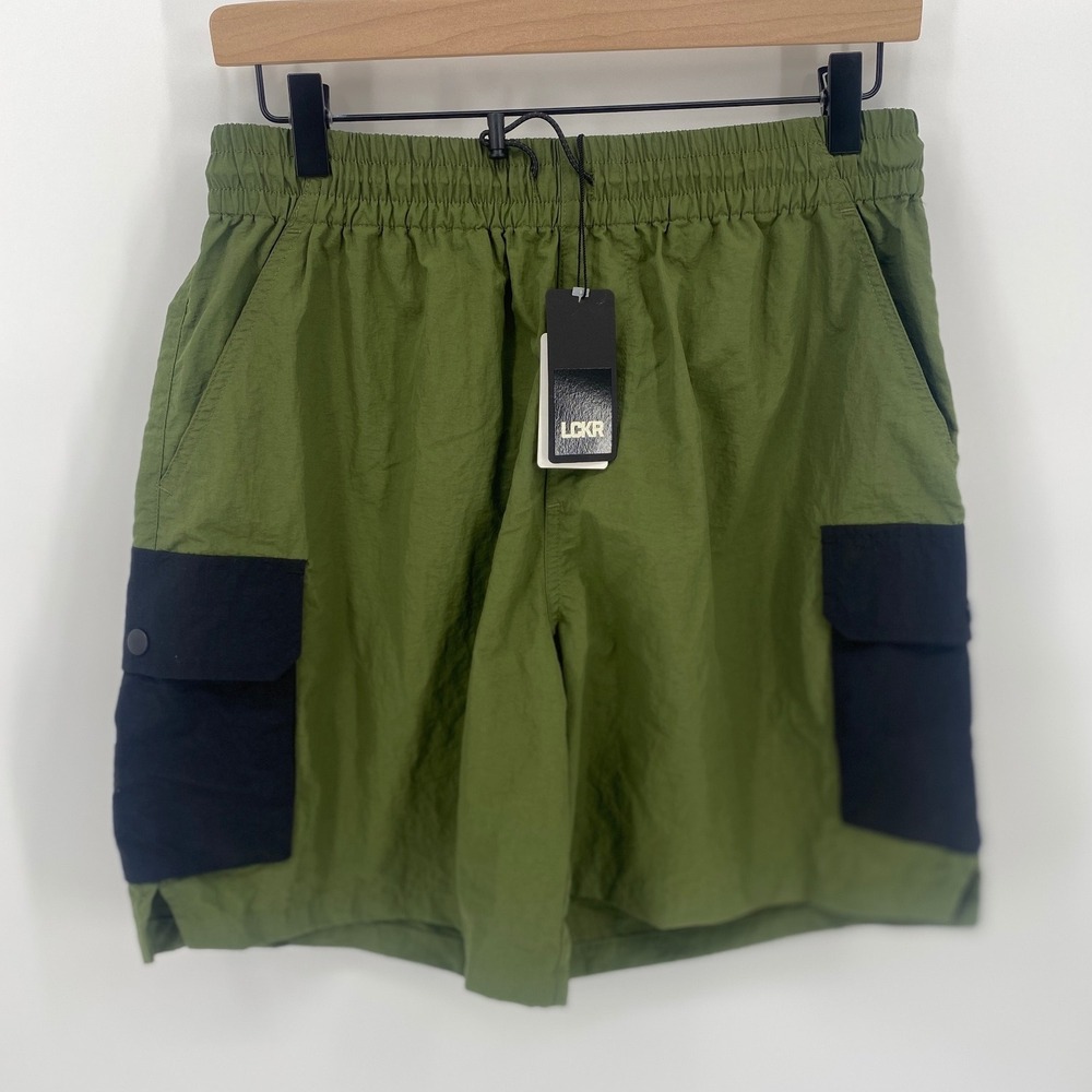 LCKR HL Util Cargo Shorts Medium Olive Green NWT Gorpcore LMWS022